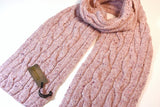 Echarpe à torsade et en maille côtelée – Wild Rose – Fisherman Out of Ireland 2