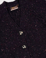 Gilet raglan et à torsades - Seabed - Fisherman Out of Ireland - détail boutons