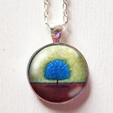 Pendentif Round – "Blue Loneliness" – Amélie Gagné