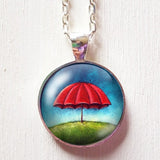 Pendentif Round – "En Attendant la Pluie" – Amélie Gagné