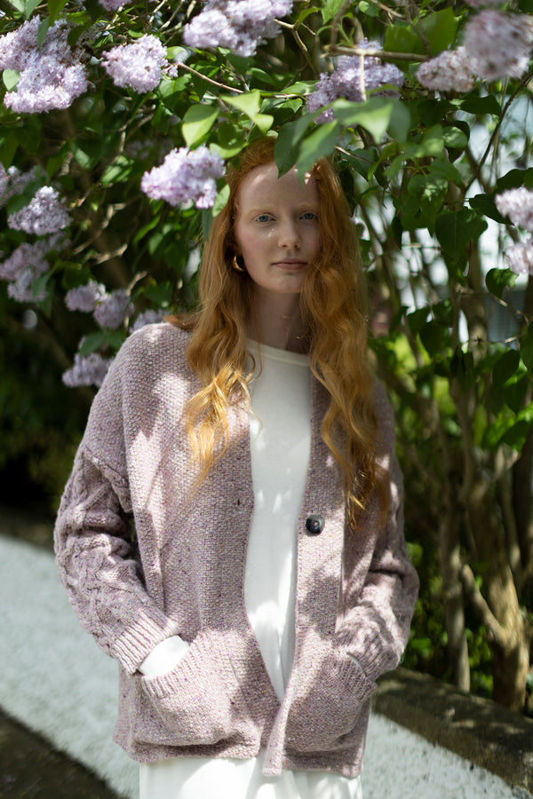 Veste Manches Aran – Limonade - McConnell - sur modèle