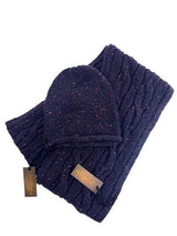 Echarpe à torsade et en maille côtelée & bonnet ample – Seabed – Fisherman Out of Ireland