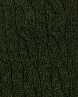 Echarpe à torsade et en maille côtelée – Seaweed – Fisherman Out of Ireland - détail