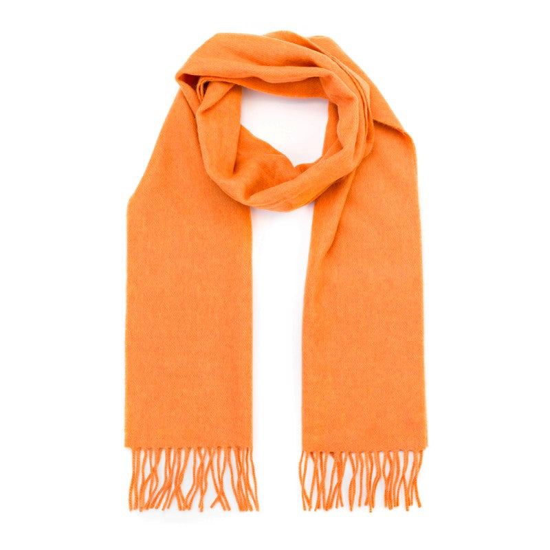 Echarpe fine mérinos – mandarine – John Hanly