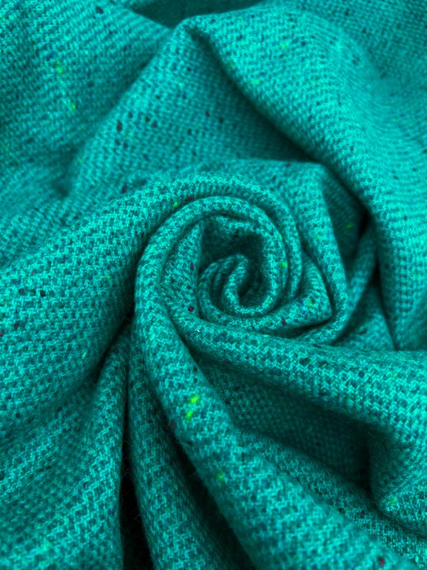 Couverture tweed laine d’agneau - Inishcoo - McNutt of Donegal - détail