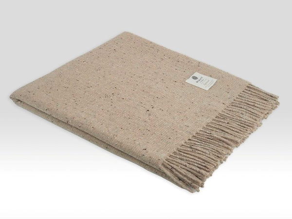 Couverture tweed laine d’agneau - Inishkeel - McNutt of Donegal