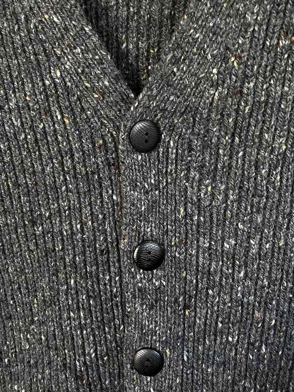 Gilet sans manches côtelé - Steel Wool - Fisherman Out of Ireland - détail