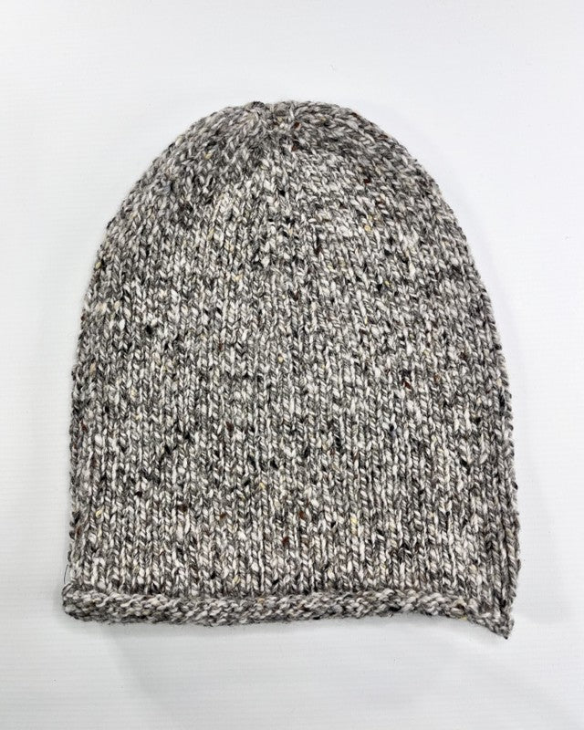 Bonnet Slouchy à bord roulotté - Porridge - Fisherman Out of Ireland