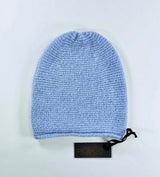 Bonnet Slouchy - bébé alpaga et laine – bleu myosotis – Fisherman Out of Ireland