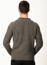 Pull à col round et à bords roulottés – Smoke – Fisherman Out of Ireland - derrière