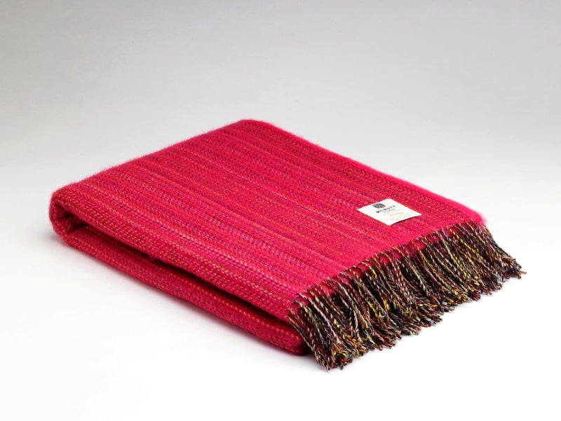 Couverture en laine – Fuchsia Tweed - McNutt of Donegal