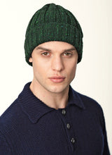 Bonnet en Maille Côtelée – Vert Bouteille – Fisherman Out of Ireland