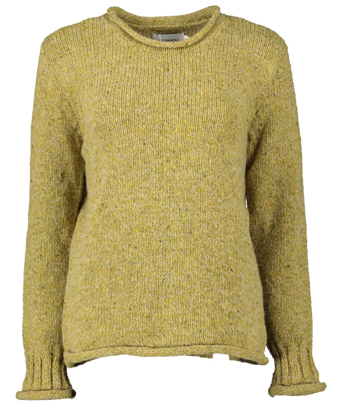     RollNeckAlpacaSweater-Avocado-McConnell4  533 × 800px  Pull alpaga à col round et à bords roulotés – Avocat – McConnell - devant
