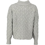 Pull d’Aran court et à col roulé – Gris Perle – McConnell - dos