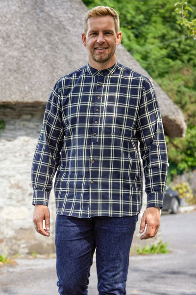 Chemise Rohan Portreath bleu à carreaux manches longues Chemise Rohan Portreath bleu à carreaux manches longues