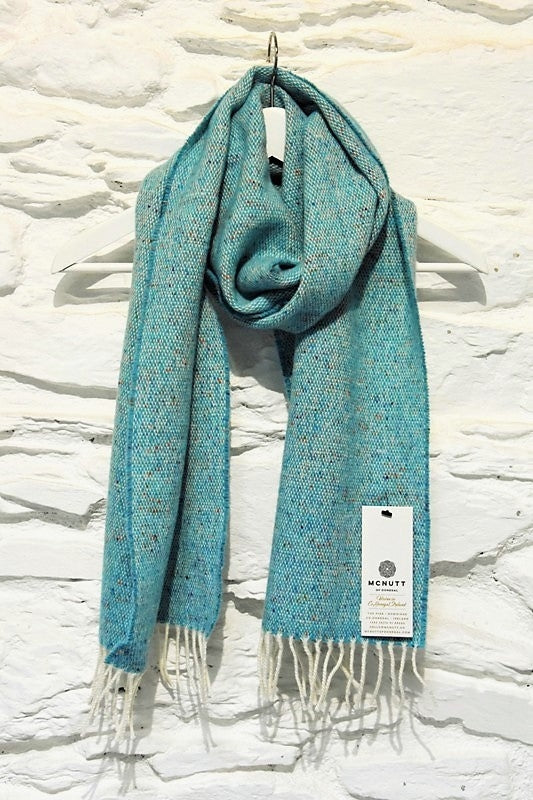 Echarpe en tweed – Turquoise – McNutt of Donegal