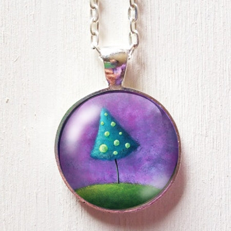 Pendentif Round – "Une Brise Légère" – Amélie Gagné