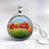 Pendentif Round – "Automne" – Amélie Gagné