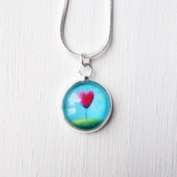 Petit Pendentif Round – "Be Mine" – Amélie Gagné