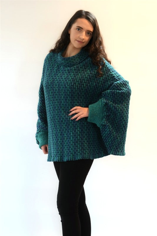 Pull “The Blasket” en laine d’agneau - Jade - Aíne Knitwear