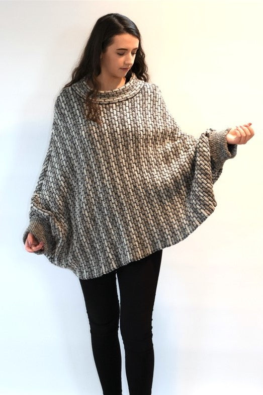 Pull “The Blasket” en laine d’agneau - Argent - Aíne Knitwear